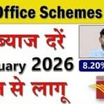 Post Office Latest Interest Rates From 1 January 2026 सभी स्कीम्स की नई ब्याज दर एक साथ