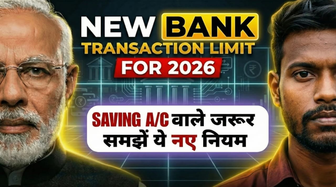 Saving Account transaction limit 2026 में कितना पैसा रख सकते हैं