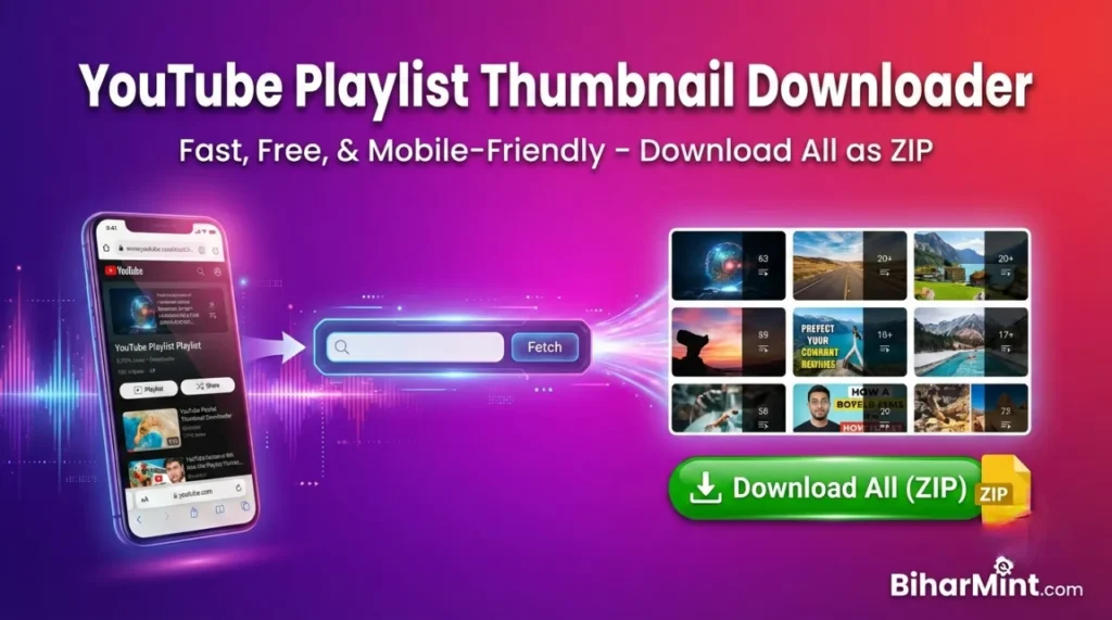 YouTube Playlist Thumbnail Downloader